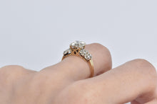 Load image into Gallery viewer, 14K 0.45 Ctw Natural Diamond 1940's Engagement Ring Yellow Gold