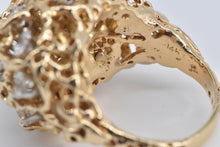Load image into Gallery viewer, 14K 2.40 Ctw Natural Diamond Domed Nugget Ring Yellow Gold