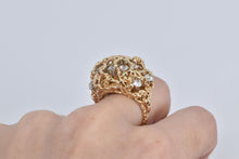 Load image into Gallery viewer, 14K 2.40 Ctw Natural Diamond Domed Nugget Ring Yellow Gold