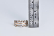 Load image into Gallery viewer, 14K 1.25 Ctw Natural Diamond Row Statement BAnd Ring Rose Gold