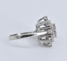 Load image into Gallery viewer, 14K 1.90 Ctw Natural Diamond Cluster Statement Ring White Gold
