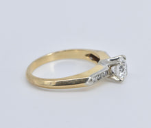 Load image into Gallery viewer, 14K 0.63 Ctw 1940&#39;s Natural Diamond Engagement Ring Yellow Gold