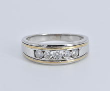 Load image into Gallery viewer, 10K 0.75 Ctw Two Tone Natural Diamond Wedding Ring White Gold