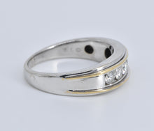 Load image into Gallery viewer, 10K 0.75 Ctw Two Tone Natural Diamond Wedding Ring White Gold