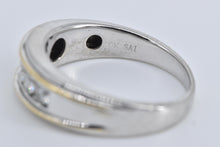 Load image into Gallery viewer, 10K 0.75 Ctw Two Tone Natural Diamond Wedding Ring White Gold