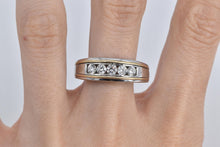Load image into Gallery viewer, 10K 0.75 Ctw Two Tone Natural Diamond Wedding Ring White Gold