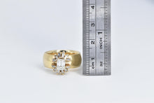 Load image into Gallery viewer, 14K 1.78 Ctw Natural Diamond Baguette Halo Ring Yellow Gold