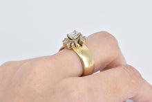 Load image into Gallery viewer, 14K 1.78 Ctw Natural Diamond Baguette Halo Ring Yellow Gold