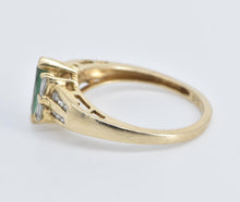 Load image into Gallery viewer, 14K 0.80 Ctw Marquise Emerald Diamond Engagement Ring Yellow Gold