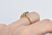 Load image into Gallery viewer, 14K 0.80 Ctw Marquise Emerald Diamond Engagement Ring Yellow Gold