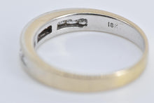 Load image into Gallery viewer, 18K 0.75 Ctw Princess Natural Diamond Wedding Band Ring White Gold