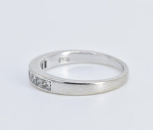 Load image into Gallery viewer, 14K 0.64 Ctw Princess Diamond Wedding Band Ring White Gold
