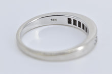 Load image into Gallery viewer, 14K 0.64 Ctw Princess Diamond Wedding Band Ring White Gold