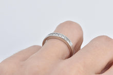 Load image into Gallery viewer, 14K 0.64 Ctw Princess Diamond Wedding Band Ring White Gold