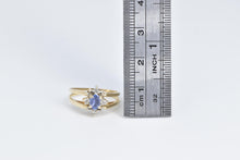Load image into Gallery viewer, 14K 0.60 Ctw Tanzanite Natural Diamond Reversible Ring Yellow Gold