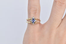 Load image into Gallery viewer, 14K 0.60 Ctw Tanzanite Natural Diamond Reversible Ring Yellow Gold
