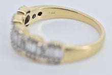 Load image into Gallery viewer, 14K 0.70 Ctw Baguette Natural Diamond Wedding Ring Yellow Gold