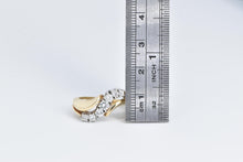 Load image into Gallery viewer, 14K 0.58 Ctw Vintage Natural Diamond Wavy Band Ring Yellow Gold