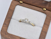 Load image into Gallery viewer, 14K 0.15 Ctw 1940's Diamond Promise Engagement Ring Yellow Gold
