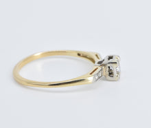 Load image into Gallery viewer, 14K 0.15 Ctw 1940's Diamond Promise Engagement Ring Yellow Gold