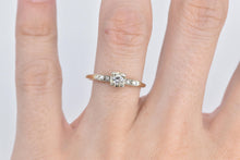 Load image into Gallery viewer, 14K 0.15 Ctw 1940's Diamond Promise Engagement Ring Yellow Gold