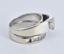 Load image into Gallery viewer, 14K 2.12 Ctw Natural Princess Diamond Bridal Set Ring White Gold