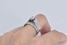 Load image into Gallery viewer, 14K 2.12 Ctw Natural Princess Diamond Bridal Set Ring White Gold