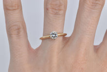 Load image into Gallery viewer, 14K 0.50 Ct Natural Diamond Solitaire Engagement Ring Yellow Gold