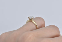 Load image into Gallery viewer, 14K 0.50 Ct Natural Diamond Solitaire Engagement Ring Yellow Gold