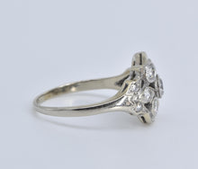 Load image into Gallery viewer, 14K 0.86 Ctw Art Deco OEC Natural Diamond Ring White Gold