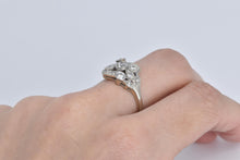 Load image into Gallery viewer, 14K 0.86 Ctw Art Deco OEC Natural Diamond Ring White Gold