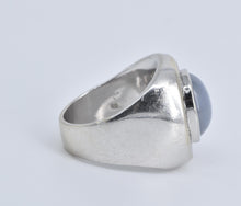 Load image into Gallery viewer, 14K 11.10 Ctw Blue Star Sapphire Natural Diamond Ring White Gold