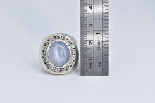 Load image into Gallery viewer, 14K 11.10 Ctw Blue Star Sapphire Natural Diamond Ring White Gold