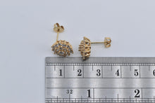 Load image into Gallery viewer, 14K 2.00 Ctw Natural Diamond Cluster Stud Earrings Yellow Gold