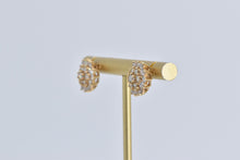 Load image into Gallery viewer, 14K 2.00 Ctw Natural Diamond Cluster Stud Earrings Yellow Gold
