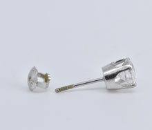 Load image into Gallery viewer, 14K 0.60 Ct Natural Diamond Solitaire Single Stud Earring White Gold