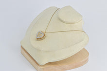 Load image into Gallery viewer, 14K 0.75 Ctw Natural Diamond Raised Heart Vintage Pendant Yellow Gold