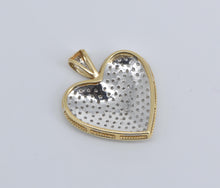 Load image into Gallery viewer, 14K 0.50 Ctw Pave Natural Diamond Heart Love Pendant Yellow Gold