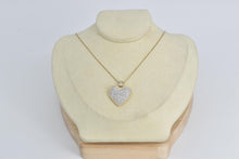 Load image into Gallery viewer, 14K 0.50 Ctw Pave Natural Diamond Heart Love Pendant Yellow Gold