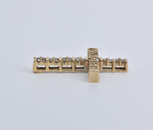 Load image into Gallery viewer, 10K 0.50 Ctw Natural Diamond Cross Christian Faith Pendant Yellow Gold