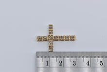 Load image into Gallery viewer, 10K 0.50 Ctw Natural Diamond Cross Christian Faith Pendant Yellow Gold
