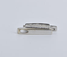 Load image into Gallery viewer, 14K 0.50 Ctw Natural Princess Diamond Bar Slanted Pendant White Gold