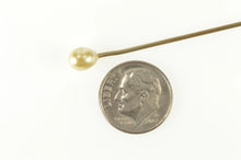 Load image into Gallery viewer, Gold Filled Pearl Victorian Wedding Corsage BoutonniÃ¨re Stick Pin