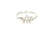 Load image into Gallery viewer, Platinum 0.24 Ctw Diamond 5.75mm Engagement Setting Ring Size 6.5