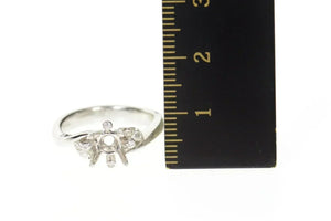Platinum 0.24 Ctw Diamond 5.75mm Engagement Setting Ring Size 6.5