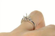 Load image into Gallery viewer, Platinum 0.24 Ctw Diamond 5.75mm Engagement Setting Ring Size 6.5