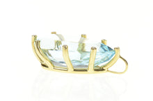 Load image into Gallery viewer, 14K 76.00 Ctw Pear Blue Topaz Diamond Yellow Gold