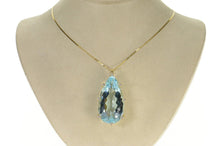 Load image into Gallery viewer, 14K 76.00 Ctw Pear Blue Topaz Diamond Yellow Gold