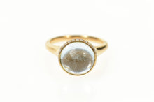 Load image into Gallery viewer, 18K Almaza Designer Diamond Aquamarine Ring Size 6 Rose Gold