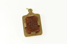 Load image into Gallery viewer, Gold Filled Black Onyx Carnelian Roman Soldier Chariot Charm/Pendant